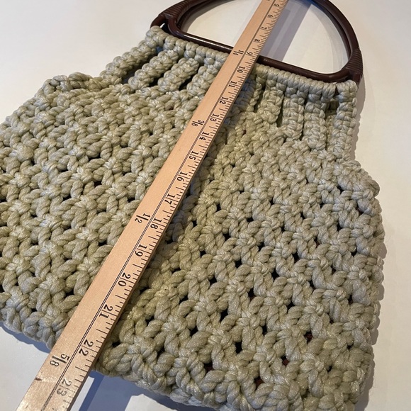Vintage Macrame Boho Style Tote Bag - Picture 4 of 8